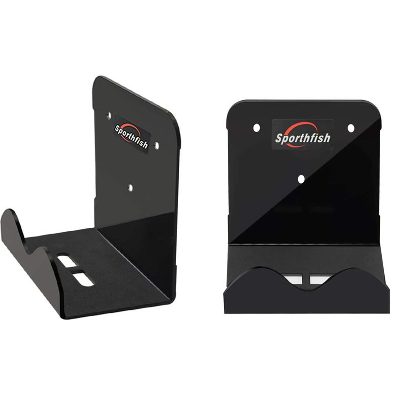 Sporthfish Door Storage Rack Bracket Wall-Mounted Door Hanger Removable Compatible for Jeep Wrangler JK JKU TJ YJ LJ JL - Set of 2 - Image 1